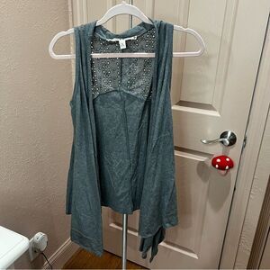 Chelsea & Violet Open Front Cardigan Vest